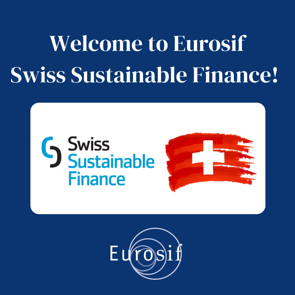 Swiss Sustainable Finance joins Eurosif