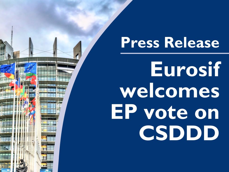 Eurosif welcomes European Parliament vote on CSDDD