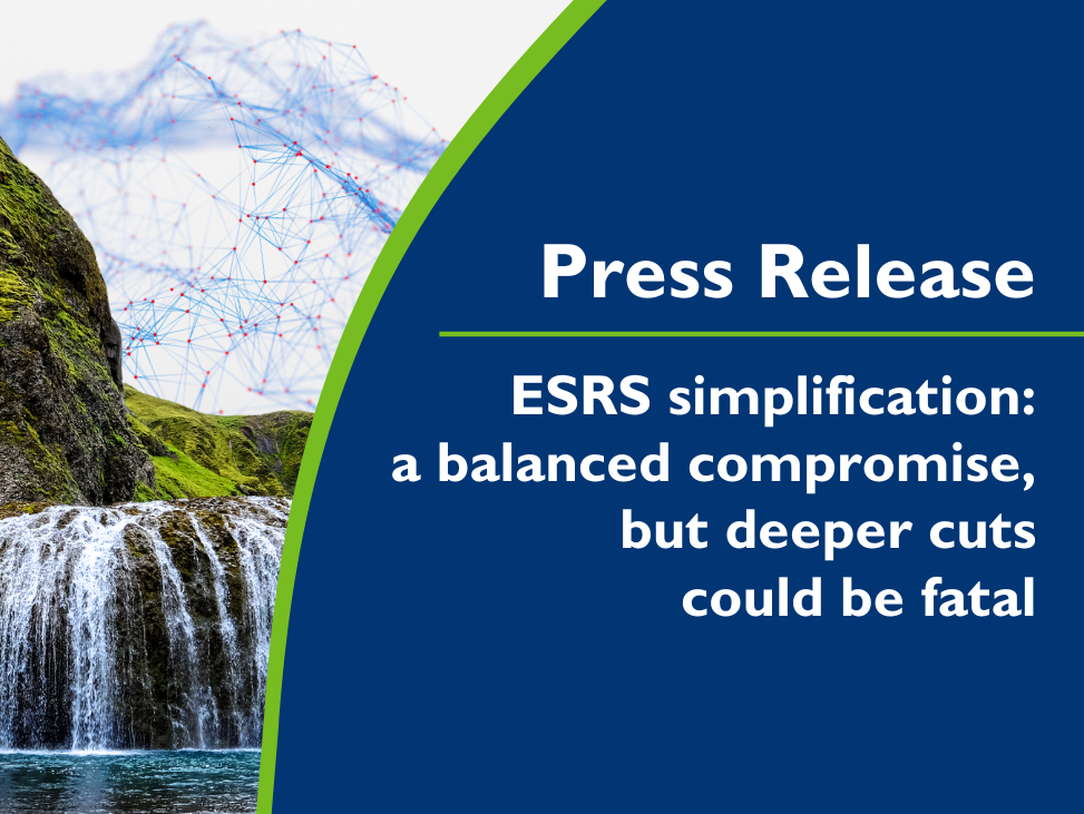 ESRS simplification: a balanced compromise, but deeper cuts could be fatal