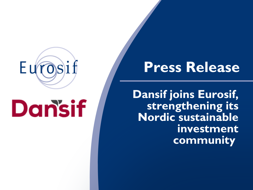 Dansif joins Eurosif, strengthening its Nordic sustainable investment community